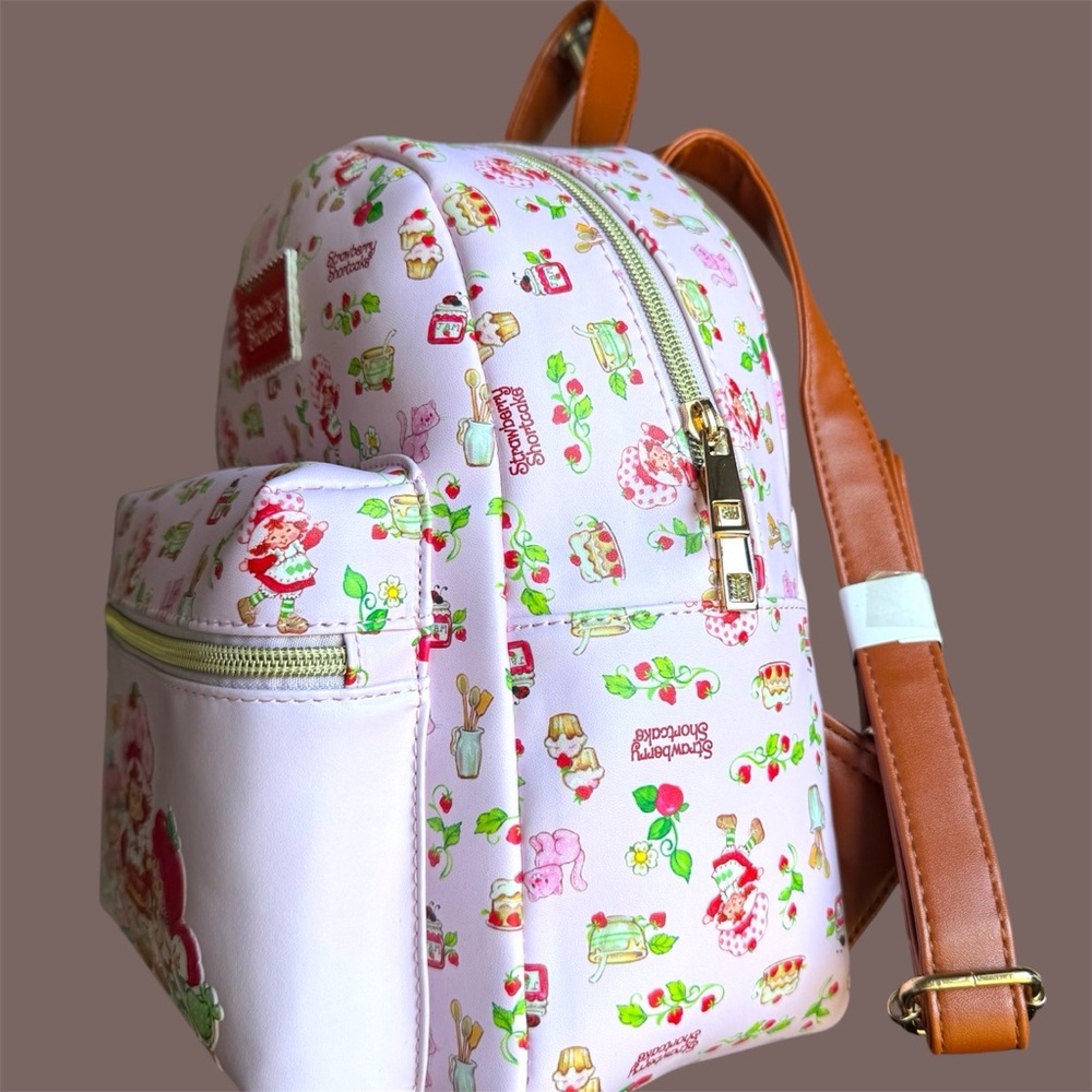 Strawberry Shortcake Women's Backpack - Pink and Brown - Picture 5 of 6